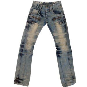 Ragstar Acid Wash Light Blue Denim Jeans For Men Size 30 Premium Cotton Blend It